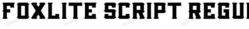Foxlite Script Regul字体转换 Foxlite Script Regul字体转换